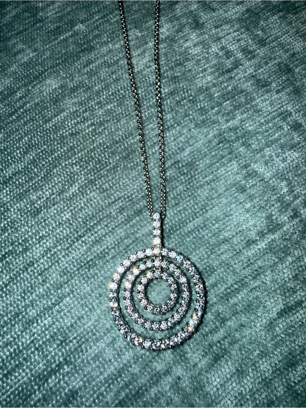Nolan Miller Sterling silver cubic zirconia necklace
